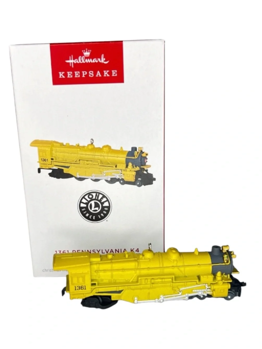 Hallmark 2023 Lionel Pennsylvania K4 Steam Locomotive Gold Limited Ornament